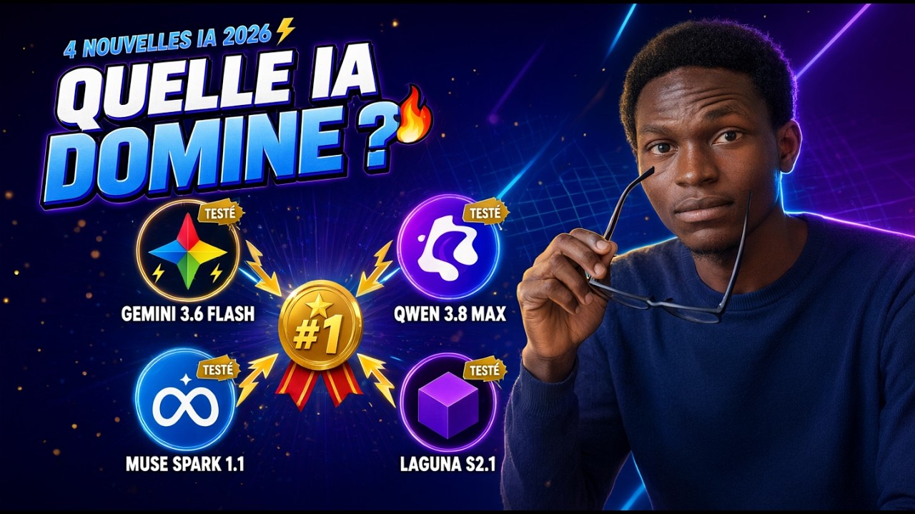 J'ai Testé les 4 MEILLEURES IA de Juillet 2026 🤯 Résultats Surprenants! (Gemini, Qwen, Meta, Laguna)